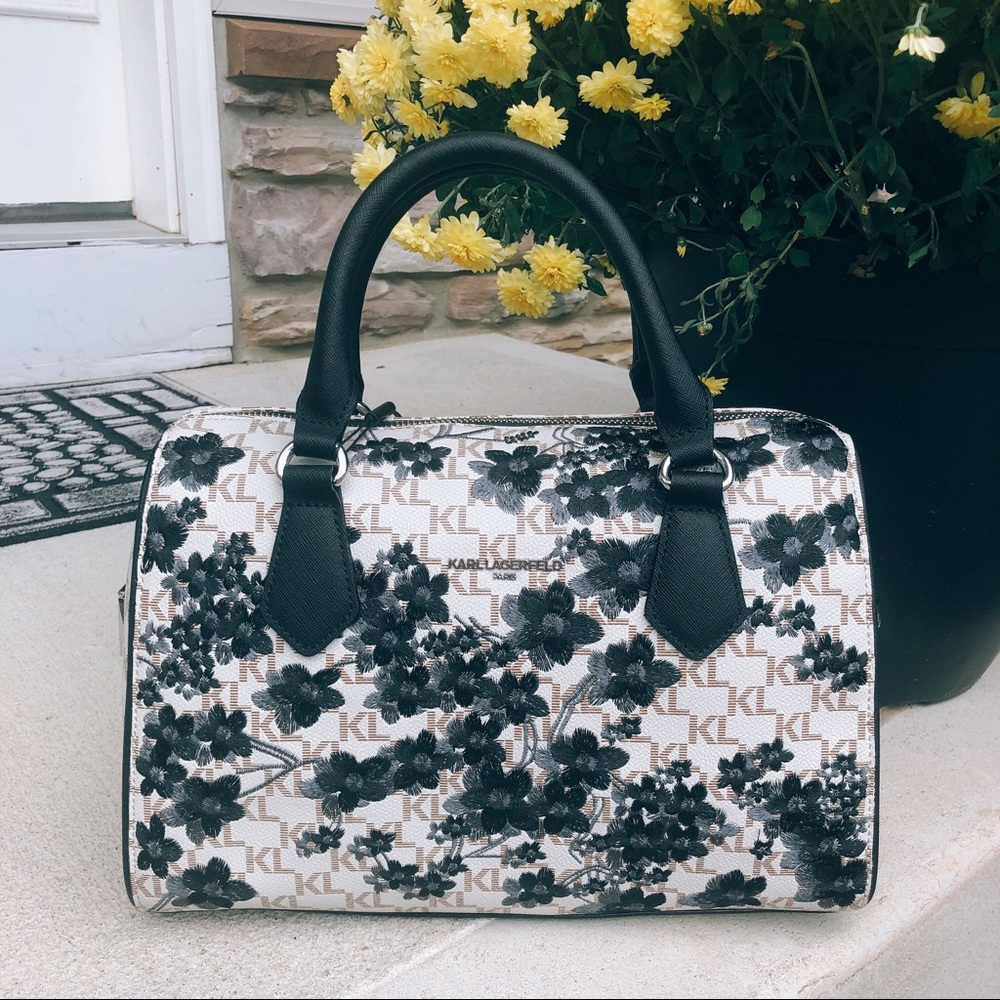 Karl Lagerfeld Paris Winnie Monogram Leather Bag